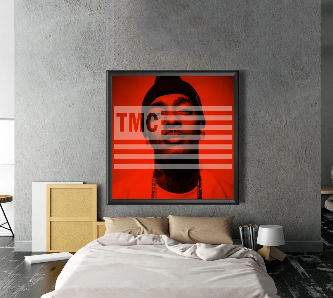 

Nipsey Hussle - The Marathon Continues Music Album Canvas Poster Art Hip Hop Rapper Pop Music Star Home Wall Painting Decoration