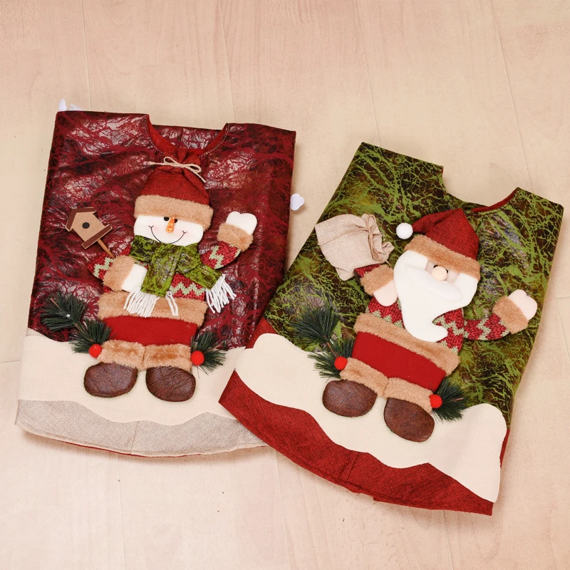 

90-100cm Christmas Tree Skirt Red Tree Carpet New Year Merry Christmas Party Decoration Xmas Mat for Tree Falda Arbol Navidad
