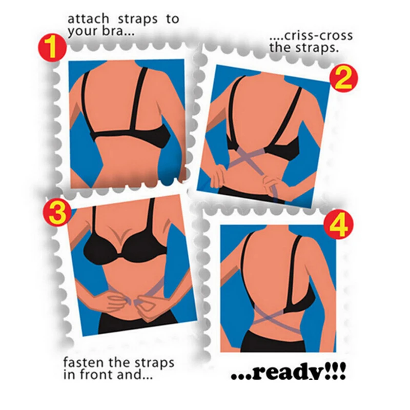 

Adjustable Extender Hook Low Back Backless Bra Strap Adapter Converter Fully New Arrival 3 Colors