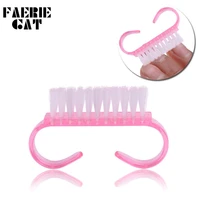 1pc nail art cleaning brush powder dust small horn brush 6 5x3 5cm nail removal manicure pedicure tool soft angle clean brushes