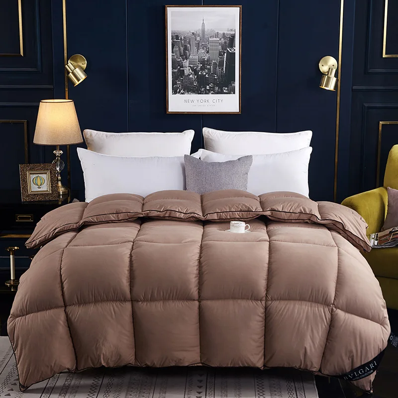 Высокое качество разноцветное пуховое одеяло пододеяльник King queen двойной размер