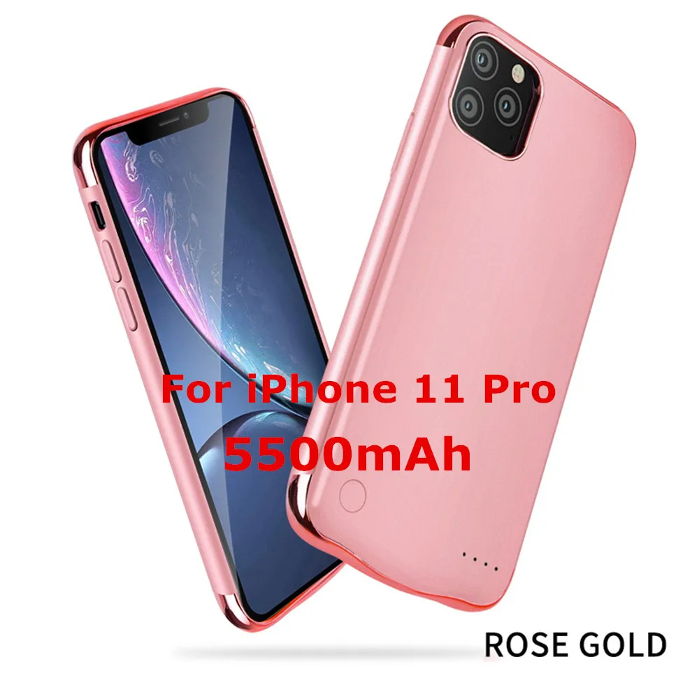 Pink for 11 Pro NTSPACE для iPhone 11 Pro Max зарядное устройство чехол s ультра тонкий портативный внешний аккумулятор зарядный чехол для iPhone 11 Pro чехол для батареи - Цвет: Pink for 11 Pro