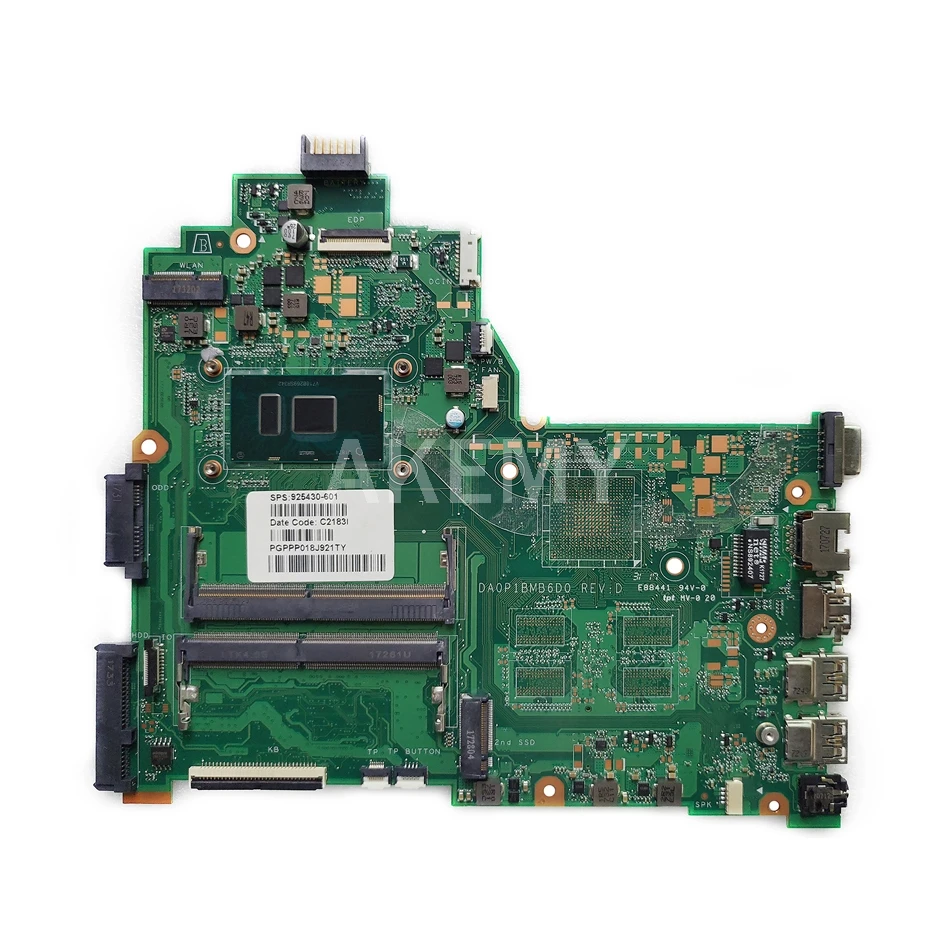 JIANSU для HP 14-BS 240 G6 Серия материнская плата ноутбука DA0P1BMB6D0 с SR2UW i3-6006u CPU 925423-001 925423-501