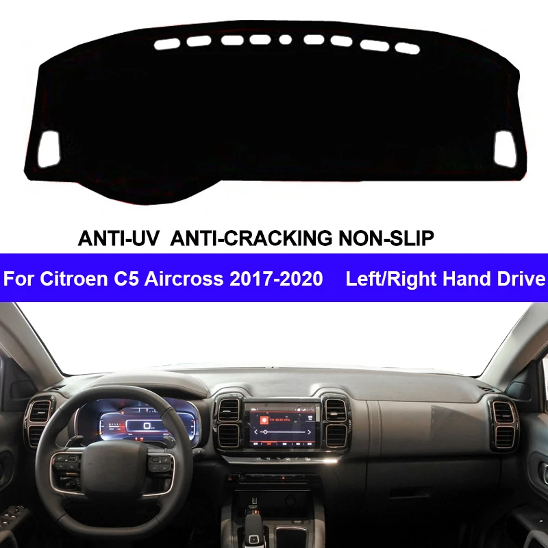 

Car Auto Inner Dashboard Cover For Citroen C5 Aircross 2017 2018 2019 2020 Center Console Protector Carpet Dashmat Reduce Sun