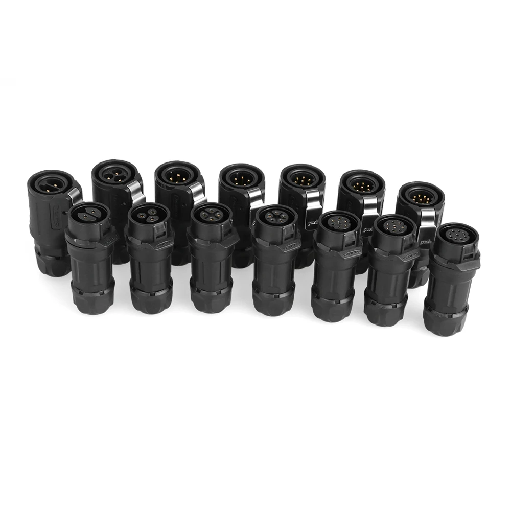 Пластиковый многоядерный адаптер PBT M16 2 3 4 5 7 8 9 Pin водонепроницаемая паяльная