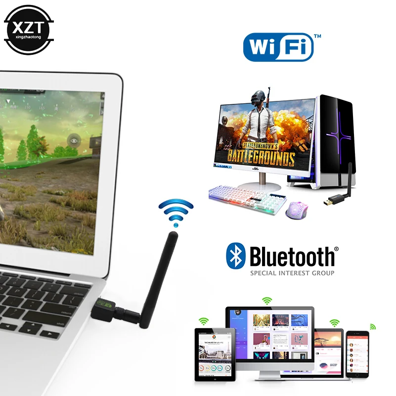USB WiFi беспроводная сетевая карта 150M 802 11 b/g/n LAN адаптер 6dBi антенна Wi Fi приемник ключ