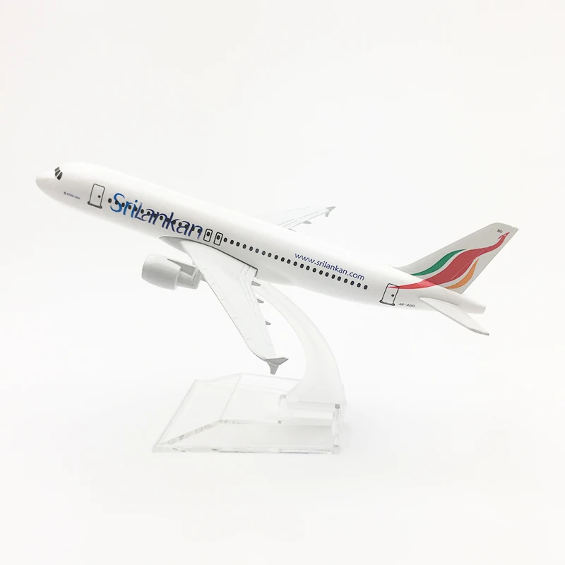 Модель самолета srilkann A320 16 см модель пассажирского с имитацией 1:400 авиакомпании