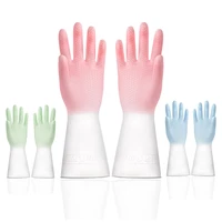 kitchen cleaning gloves rubber latex dish washing gloves waterproof dishwashing washing clothes household gloves