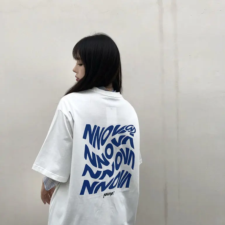 

Harajuku Letter Print T Shirt Women Short Sleeve O Neck Loose Tshirt 2021 Summer Tee Tops Short Sleeve Female clothes plus size