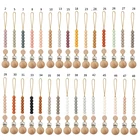 Цепочка с зажимом для соски для новорожденных, силиконовые бусины, не содержит бисфенола А, сделай сам, держатель для соски-пустышки H3CD