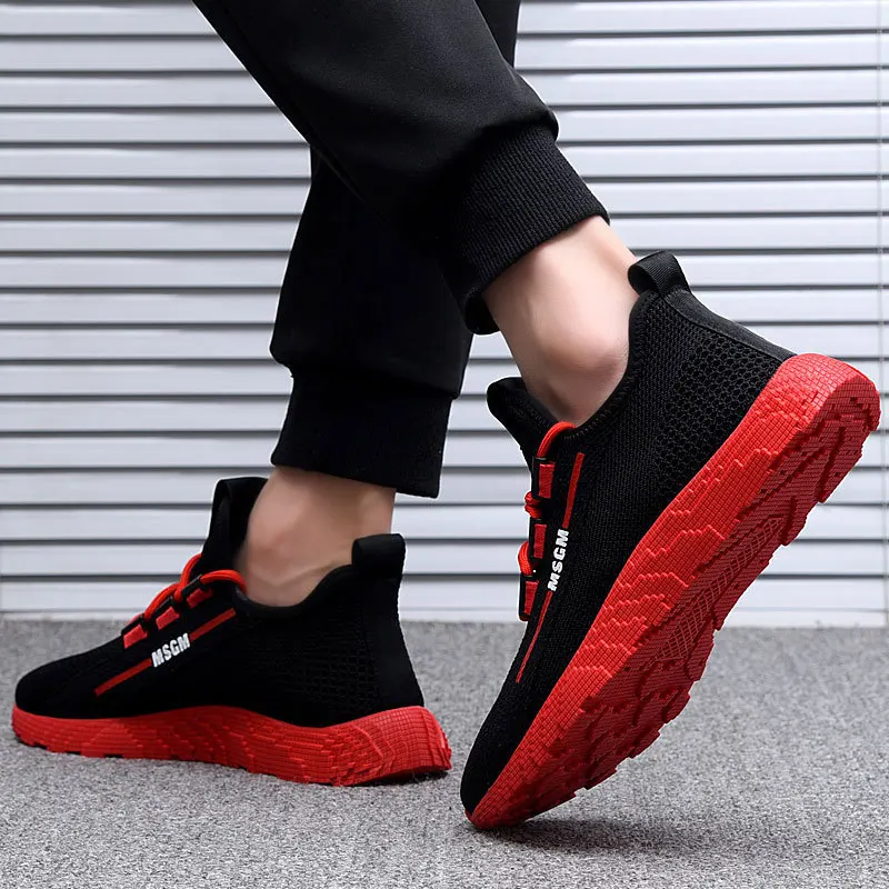 Мужские дышащие кроссовки Повседневная Нескользящая Вулканизированная обувь