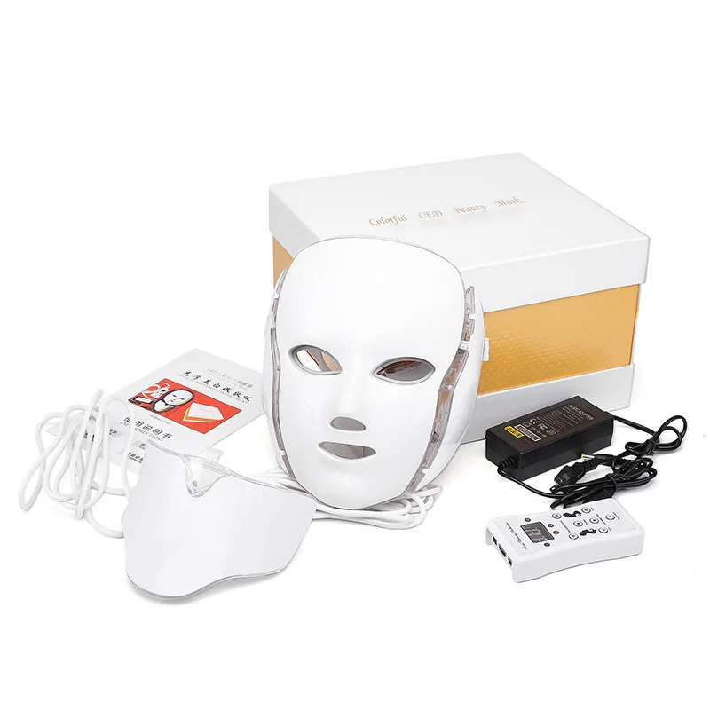 

LED Phototherapy Mask Spectrometer Micro Current Photon Skin Rejuvenation Instrument LED Seven Color Light Beauty Instrument