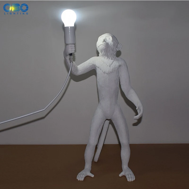 Смоляный стол с обезьяной винтажное черное/белое/золотое