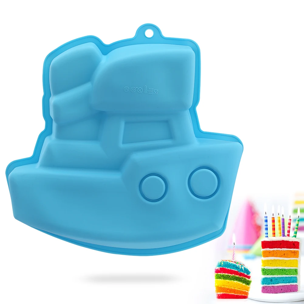 

Cake Mold Silicone Cartoon Baking Accessories 3D DIY Craft Chocolate Cutter Mould Cake Decorating Tool 2 Colors For Kid Birthday