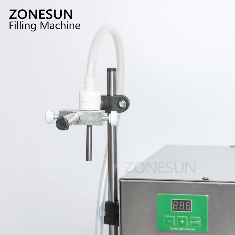 ZONESUN 2 головки духи вода сок эфирное масло перистальтический насос машина для