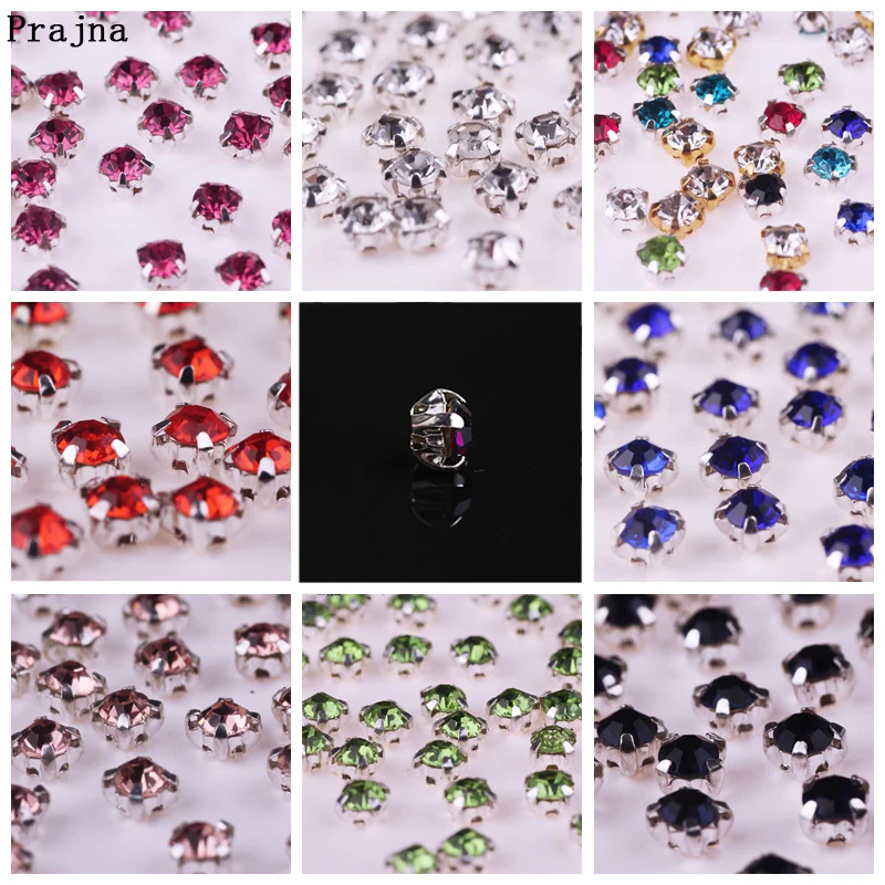 Праджня SS16 пришить стразы s аппликация для одежды платье стеклянные с украшением