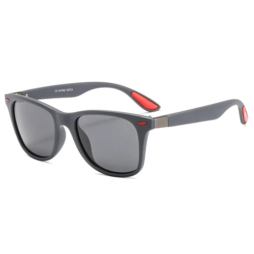 C02 Gray Gray Leecnuo, фирменный дизайн, Классические поляризованные солнцезащитные очки для мужчин и женщин, для вождения, квадратная оправа, солнцезащитные очки, мужские очки, UV400, Gafas De Sol - Цвет линз: C02 Gray Gray