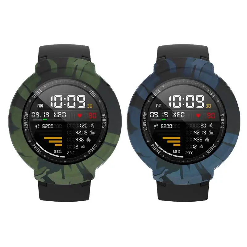 Мягкий Камуфляжный Корпус рамка для смарт часов AMAZFIT Verge сменный полный чехол
