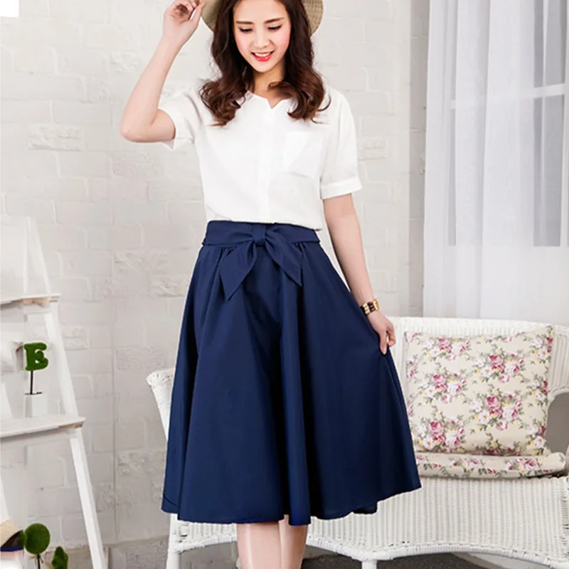 2020 юбка с большим бантом на молнии элегантная женская плиссированная красная