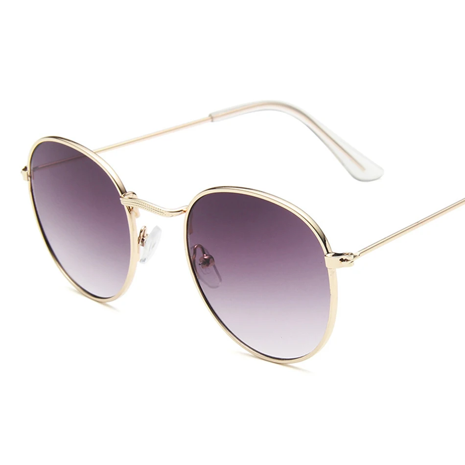 

2020 New Classic Small Frame Round Sunglasses Women/Men Brand Designer Alloy Mirror Sun Glasses Female Male Vintage