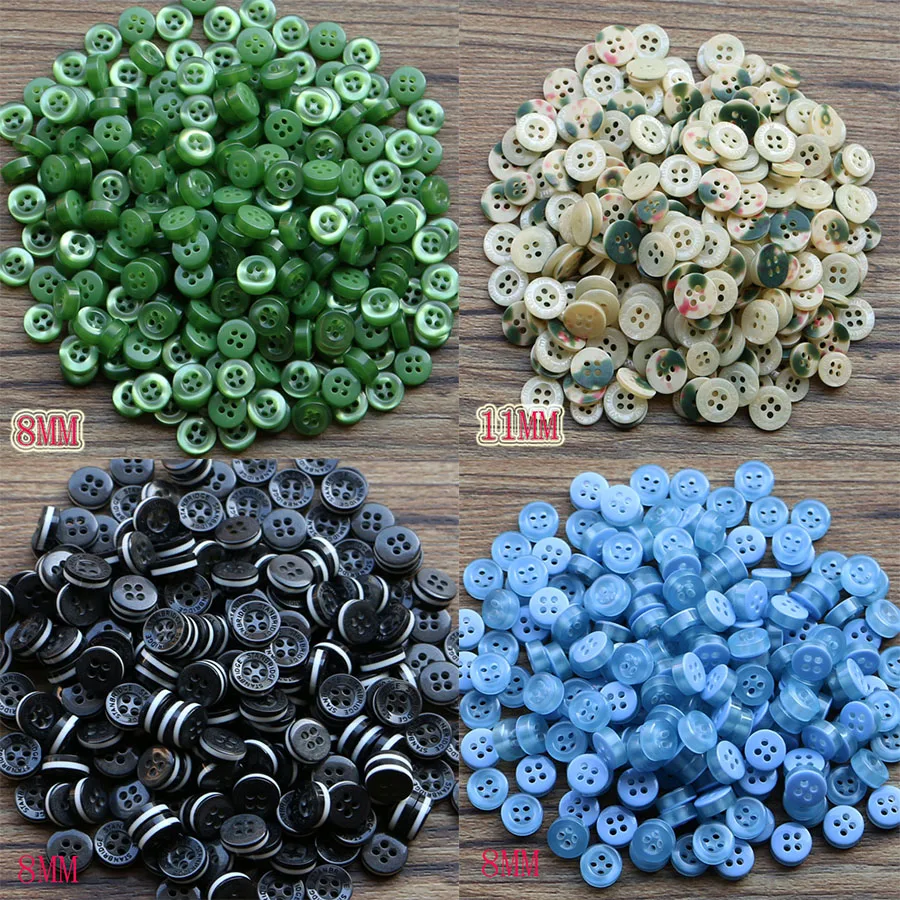 100 pieces of resin button clip round mixed four hole suitable for clothing DIY bag accessories | Дом и сад