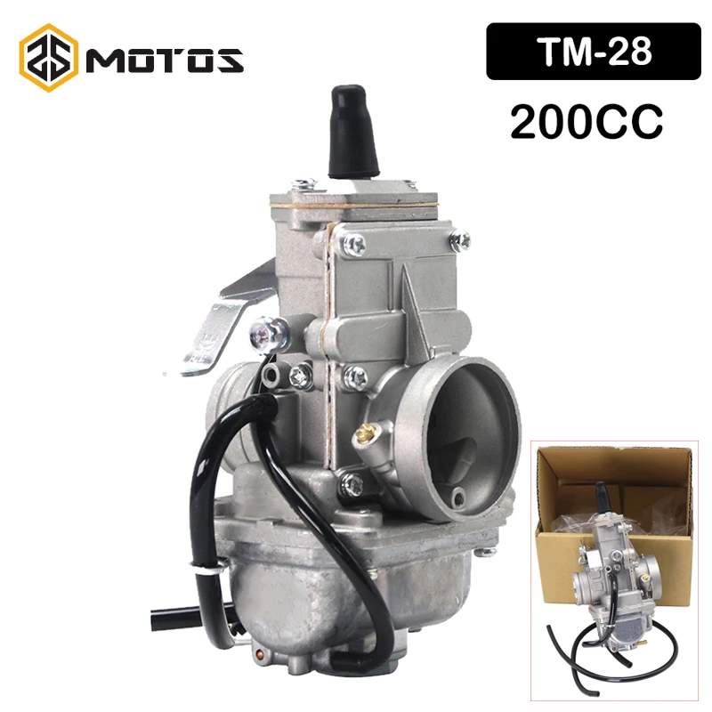 

ZS MOTOS Motorcycle For Mikuni 28mm TM28 Flat Slide Carburetor For Honda For Yamaha Fit 200CC Engine Carb For Mikuni TM28
