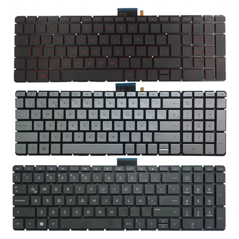 

Spanish SP/Latin LA Keyboard for HP Pavilion 15-ab 15-ak 15-bc 15-ab000 15-ab100 15-ab200 15z-ab000 15z-ab 15-AK 15-bc 15-AW