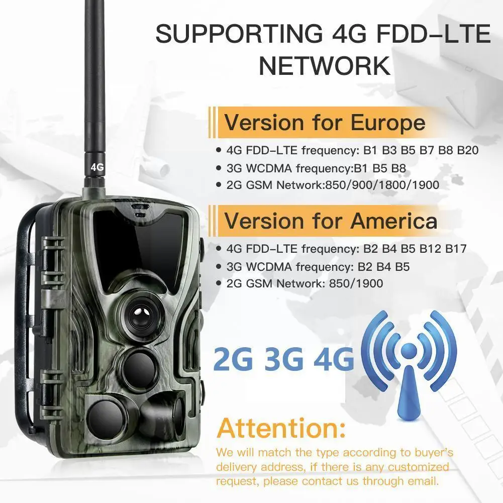 Hc801 2g Mms/sms/Электронная почта охотничья камера 16 МП 1080p Ночная тропический триггер