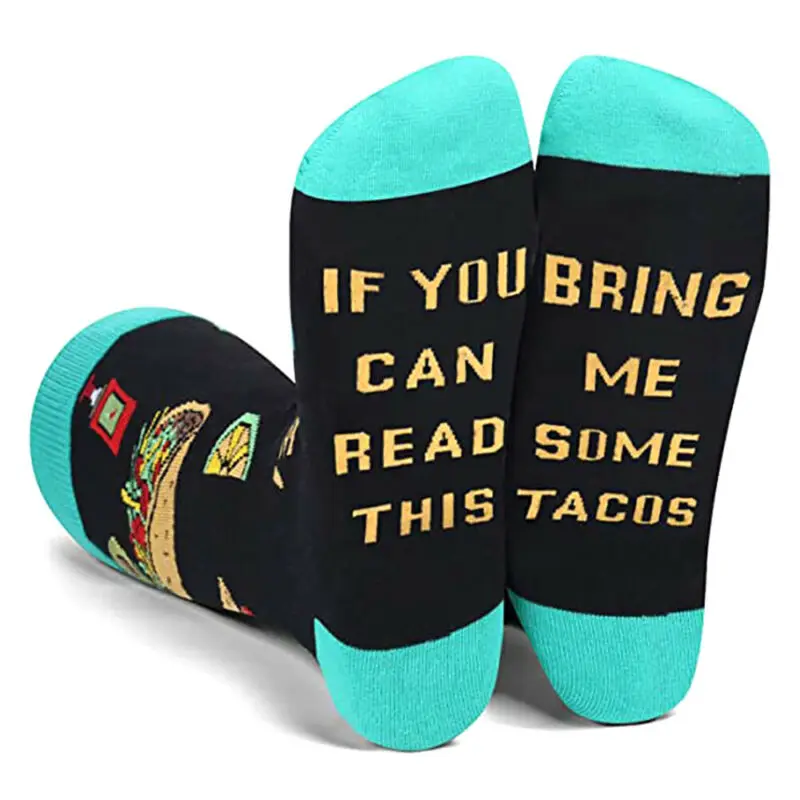 

High Quality Mens Womens Socks Printed Novelty Funny Sock Long Fashion Gifts New