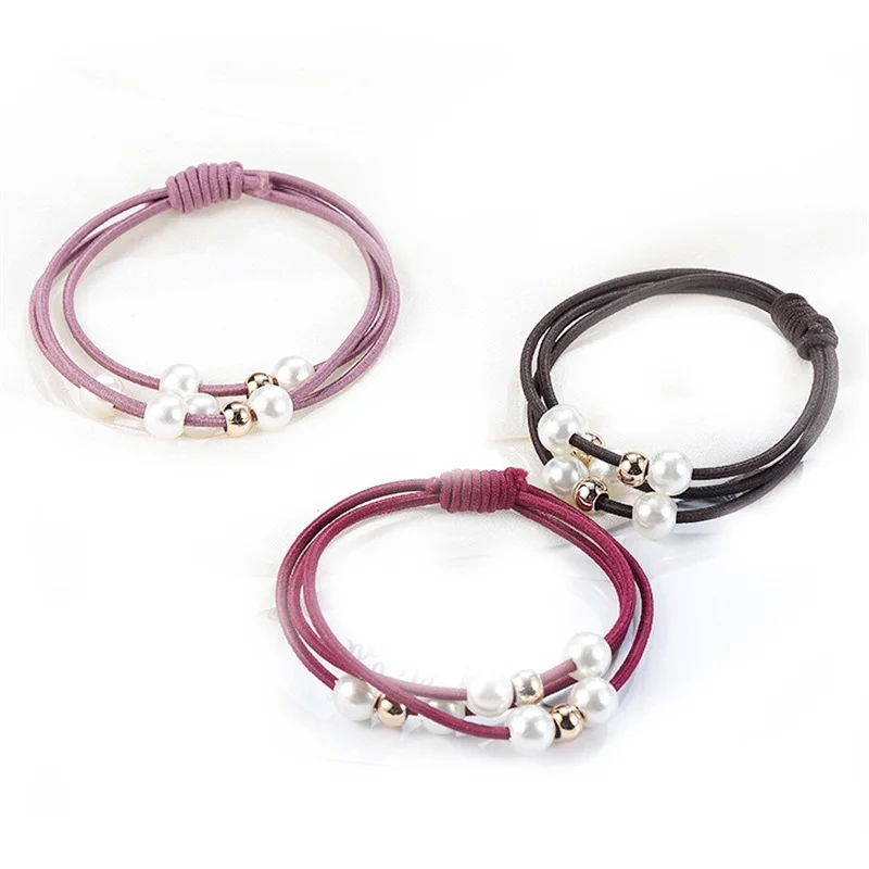 7 шт./компл. женские украшения для волос девочек элегантные жемчужные повязка на