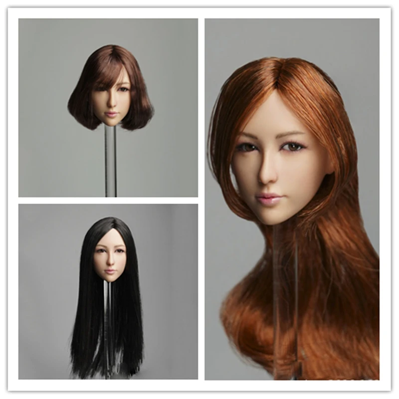 

1/6 весы подвижный глаз азиатская женская голова лепим для 12 "Женский фигурку бесшовные средства ухода за кожей куклы игрушка аксессуар