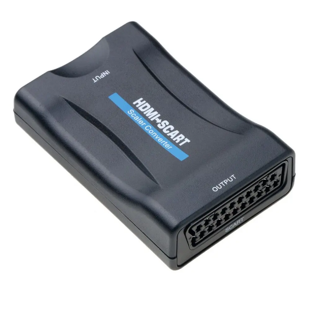 Новинка 1080P HDMI совместимый к Scart преобразователь Аудио высококлассный видео