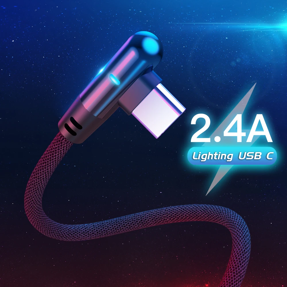 Кабель зарядный Micro USB Type-C 1/2 м 90 градусов | Мобильные телефоны и аксессуары