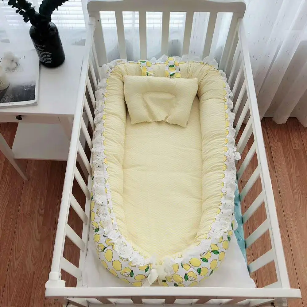 Портативная детская кроватка с защитой от давления, детская кровать для путешествий, складная бионическая кровать для новорожденных, детск...