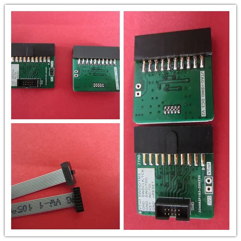 

JTAG Adapter Board Standard 20 Pin 2.54mm to 10 1.27mm In-Line Plug-In Type Supporting Jlink Swd