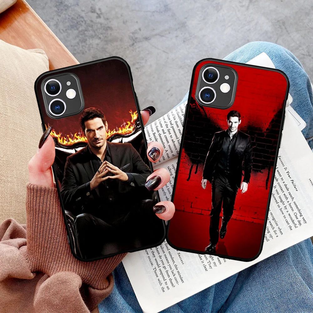 

2021 American TV Degenerate angel Lucifer Soft Phone case For iPhone 12 11 Pro Max 8 7 6 6S Plus XR X XS Max SE2020 Coque Fundas
