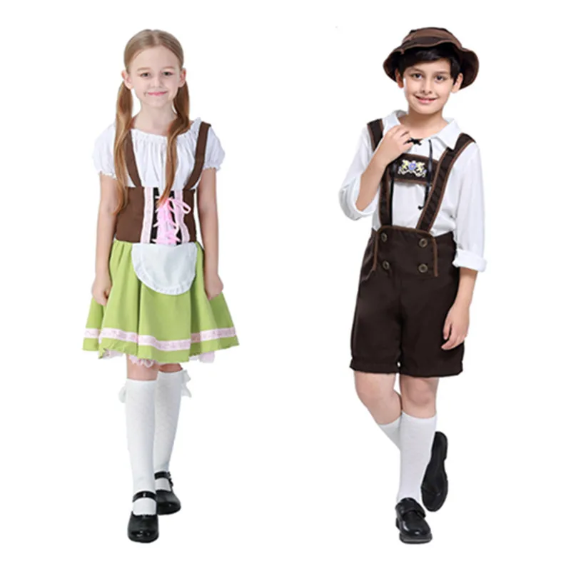 Детский костюм для косплея Oktoberfest праздничный мальчиков и девочек на Хэллоуин