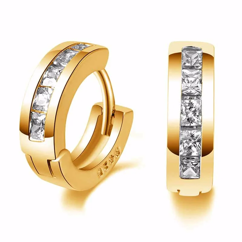 Модные серьги гвоздики серебряного цвета ювелирные изделия Роскошные