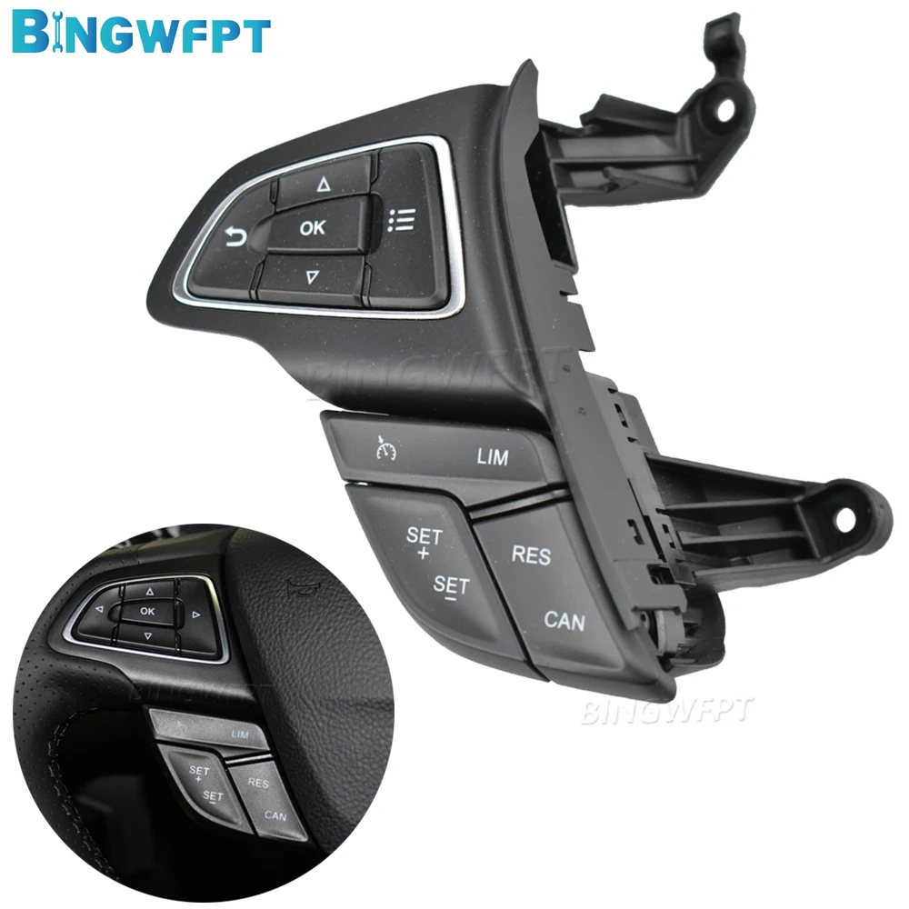 

For Ford Focus Mk3 2015-2017 Kuga 2017 Audio Volume Phone Cruise Control Switch Steering Wheel Buttons With Cable