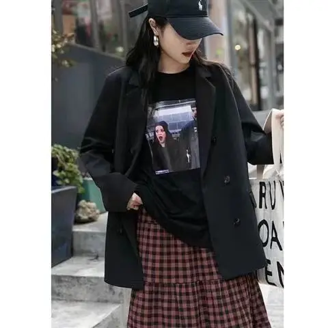 

Suit jacket women's early spring 2021 new Korean version of loose foreign style aging gentle wind