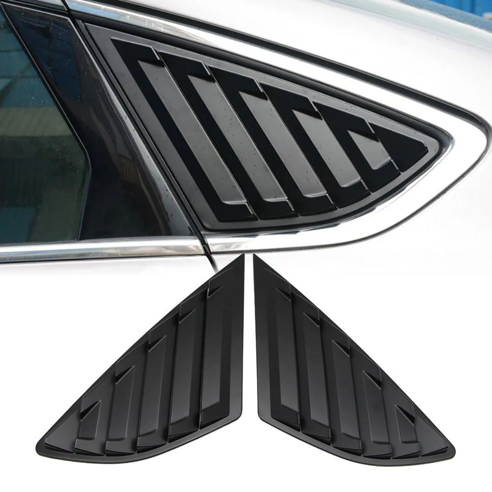 

Matte Black Side Window Quarter Louver Cover Air Vent for Ford Fusion Mondeo 2013 2014 2015 2016 2017 2018 2019