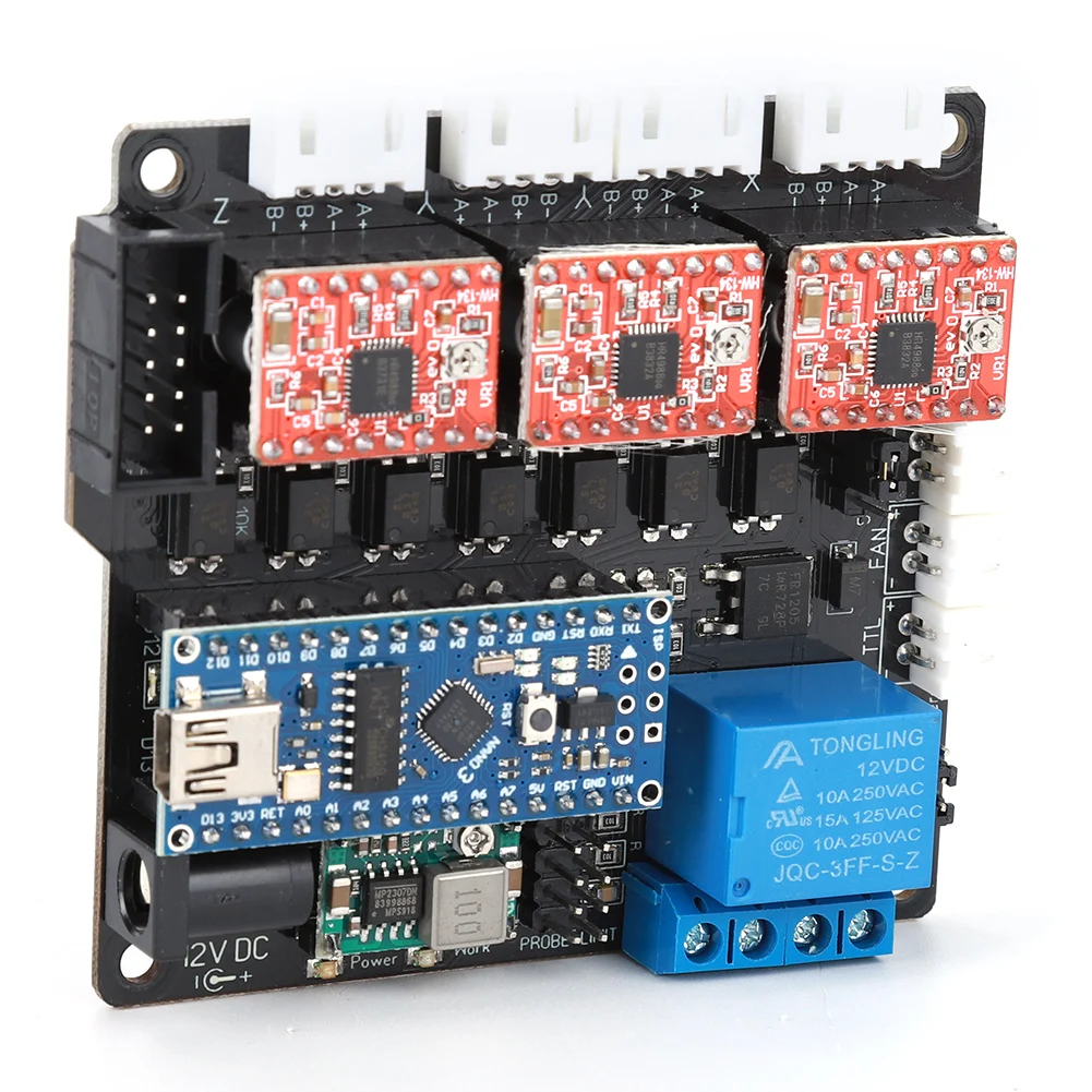 Плата лазерного контроллера с 3 осевым экраном управления CNC оборудование для