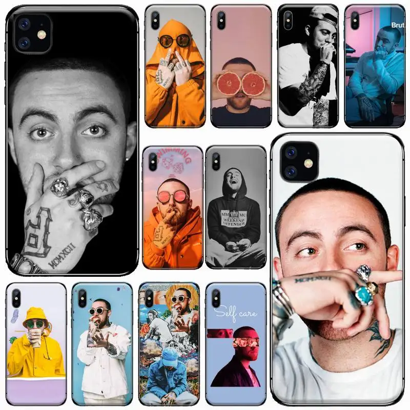 

FASHION American Rapper Mac Miller Phone Case for iPhone 11 12 pro XS MAX 8 7 6 6S Plus X 5S SE 2020 XR Soft silicone Cover