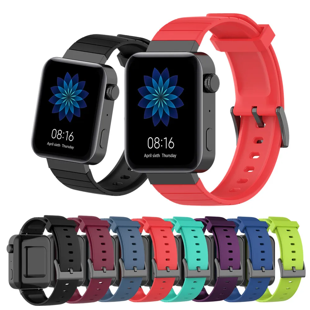 Ремешок для Xiaomi Mi Watch 2019 новый официальный силиконовый браслет смарт-часов