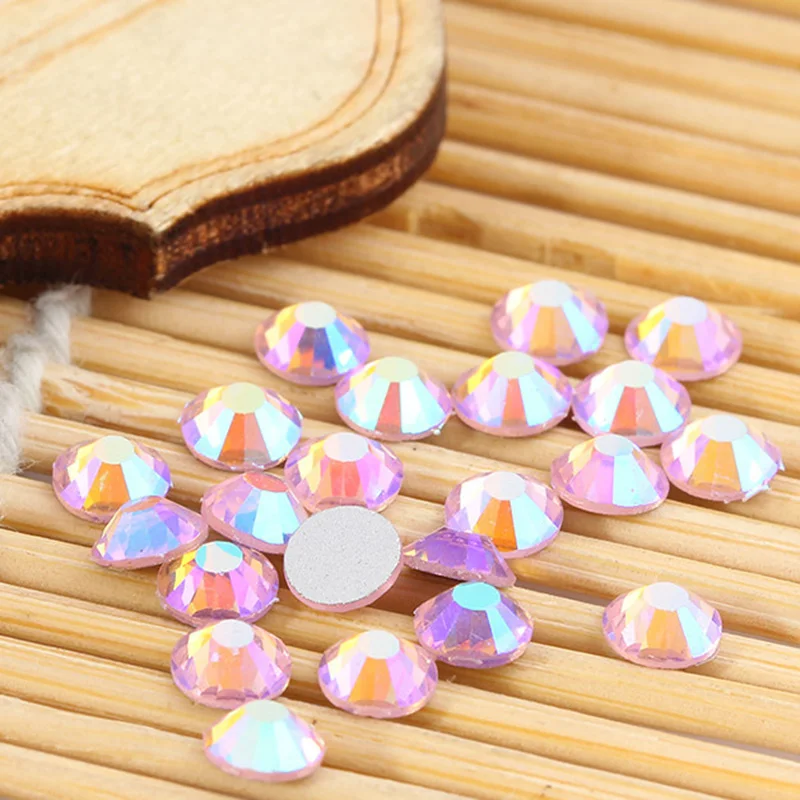 Блестящие Блестки с плоской задней поверхностью без горячей фиксации