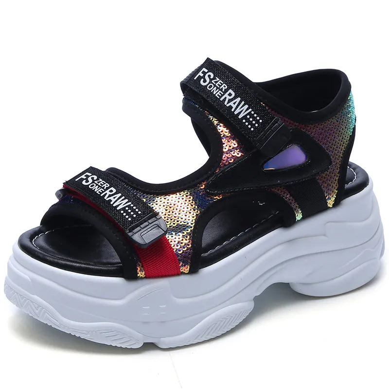 Женские сандалии на платформе RASMEUP стильные модные удобные пляжные с подошвой