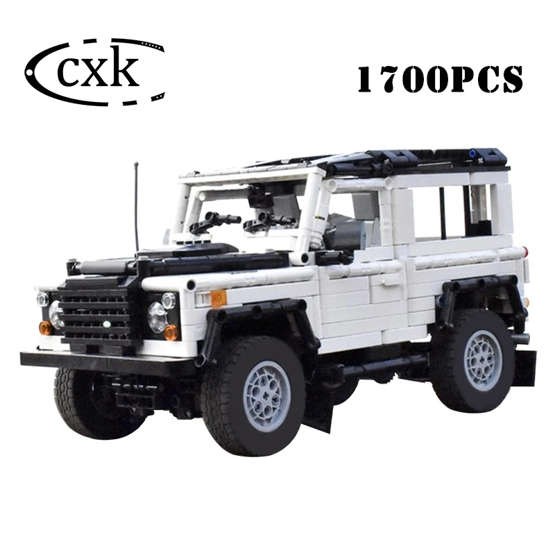 

Высокотехнологичный RC вездеход MOC-49183 Defender 90 город внедорожник белый автомобиль конструкторных блоков, Детские кубики, игрушки "Сделай свои...