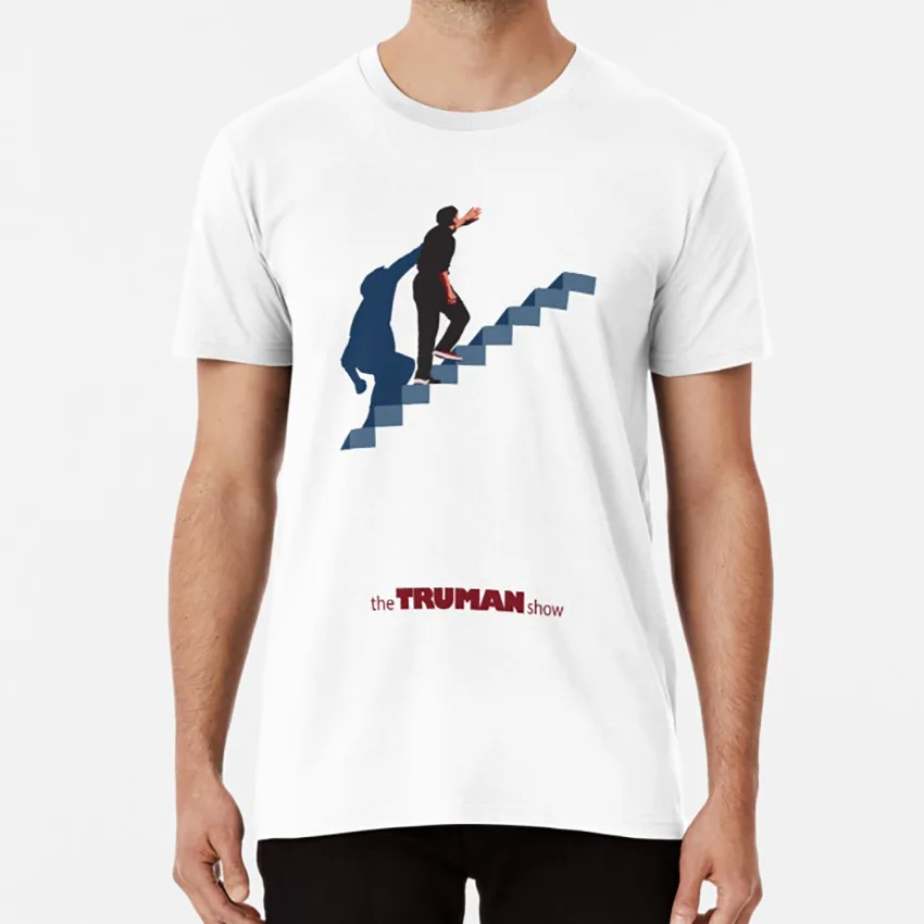 Футболка с изображением Трумэна шоу Джима карри кино постер культ фантастика