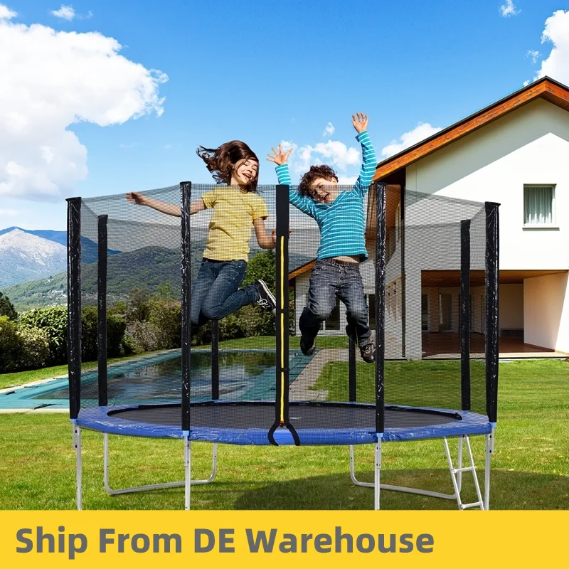 Батут для детей и взрослых уличный фитнес батут прыжков складной 8 футов 10 12