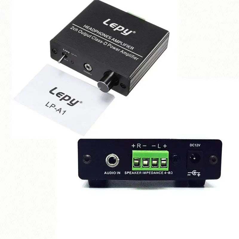 Lepy-a1 Digital Mini Headphone Power Car Amplifier HIFI 2 Channel High Bass Stereo Audio For Motorcycle Home Boat | Автомобили и